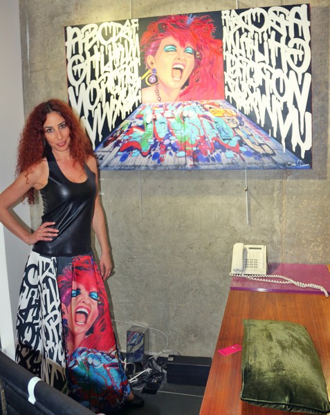 Suzi in Beirut at Vick Vanlian Showroom